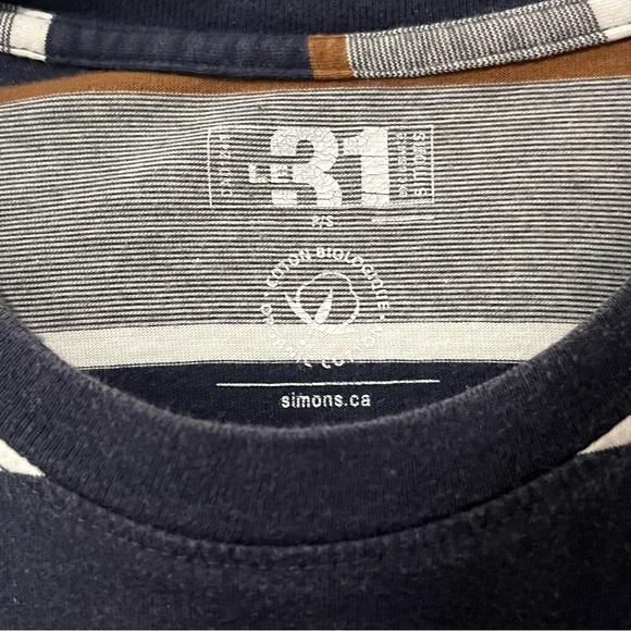 Premium 100% Organic Cotton Striped Pocket T-Shirt - Picture 5 of 6